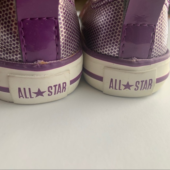NEW Metallic Purple Converse All Stars - Picture 8 of 9